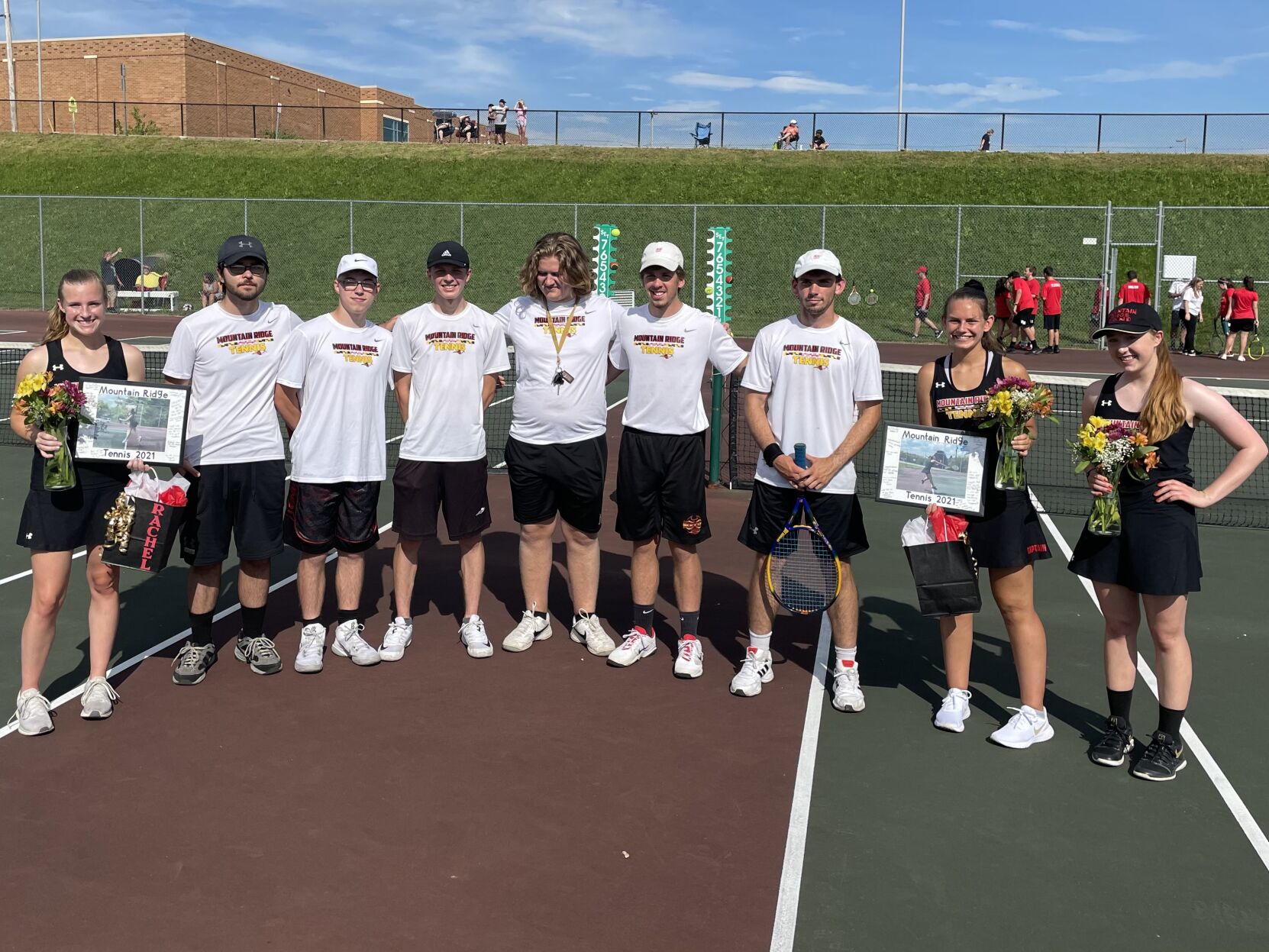 Mountain Ridge seniors tennis players recognized